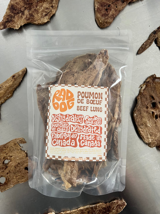 Poumons de bœuf déshydratés