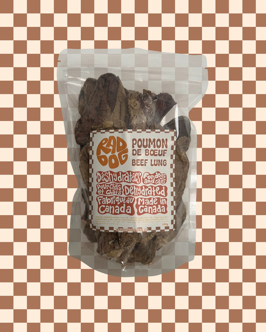 Poumons de bœuf déshydratés